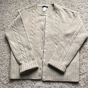 Heathered Camel JCrew Cardigan